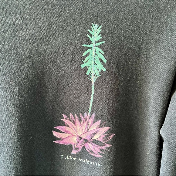 Neon Riot Cactus & Succulent Long Sleeve T Shirt Medium - Picture 4 of 6